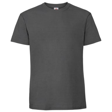 Fruit of the Loom Unisex Adult Iconic 195 T-Shirt (Light Graphite Solid)