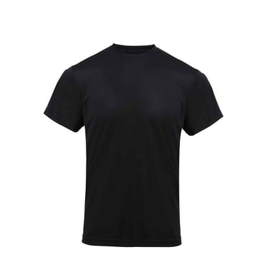 Premier Unisex Adult Coolchecker Mesh Back Chef T-Shirt (Black)