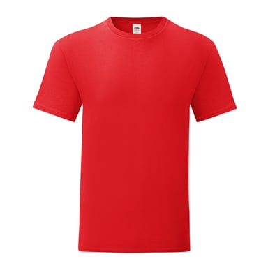 Fruit of the Loom Unisex Adult Iconic T-Shirt (Red)