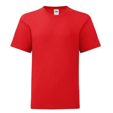 Fruit Of The Loom Childrens/Kids Iconic 150 Plain T-Shirt (Red)