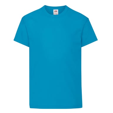 Fruit of the Loom Childrens/Kids Original T-Shirt (Azure Blue)