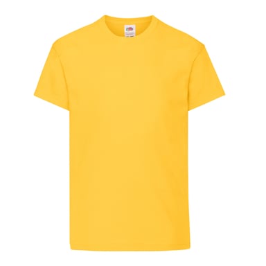 Fruit of the Loom Childrens/Kids Original T-Shirt (Sunflower)