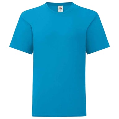 Fruit of the Loom Childrens/Kids Iconic T-Shirt (Azure Blue)