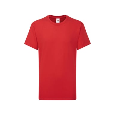 Fruit of the Loom Childrens/Kids Iconic 195 T-Shirt (Red)