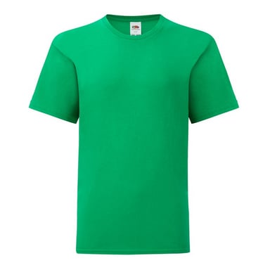 Fruit Of The Loom Childrens/Kids Iconic 150 Plain T-Shirt (Kelly Green)