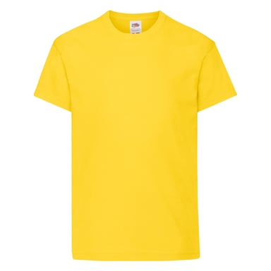 Fruit of the Loom Childrens/Kids Original T-Shirt (Yellow)