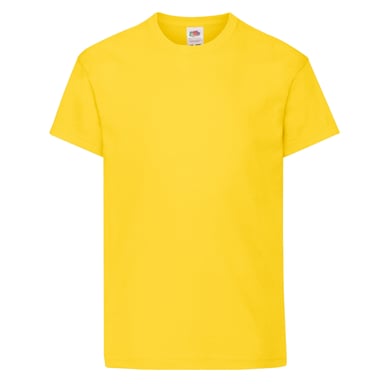 Fruit of the Loom Childrens/Kids Original T-Shirt (Yellow)