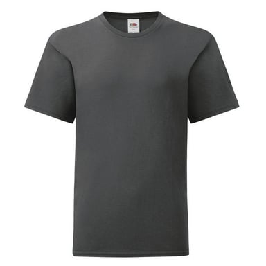 Fruit Of The Loom Childrens/Kids Iconic 150 Plain T-Shirt (Light Graphite)