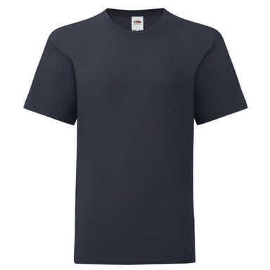 Fruit Of The Loom Childrens/Kids Iconic 150 Plain T-Shirt (Deep Navy)
