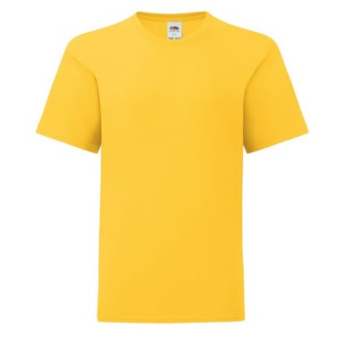 Fruit Of The Loom Childrens/Kids Iconic 150 Plain T-Shirt (Sunflower)