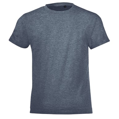 SOLS Childrens/Kids Heather Regular T-Shirt (Denim)