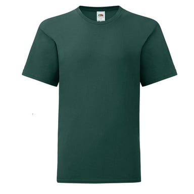 Fruit Of The Loom Childrens/Kids Iconic 150 Plain T-Shirt (Forest Green)