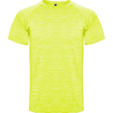 Roly Childrens/Kids Austin Heather Sports T-Shirt (Fluorescent Yellow)