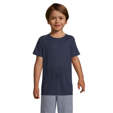 SOLS Childrens/Kids Sporty Raglan T-Shirt (French Navy)