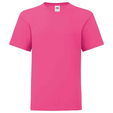 Fruit of the Loom Childrens/Kids Iconic T-Shirt (Fuchsia)
