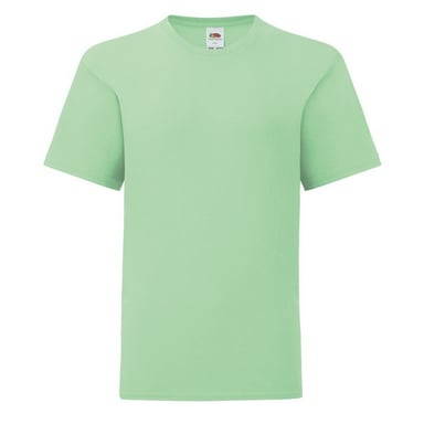 Fruit Of The Loom Childrens/Kids Iconic 150 Plain T-Shirt (Neo Mint)