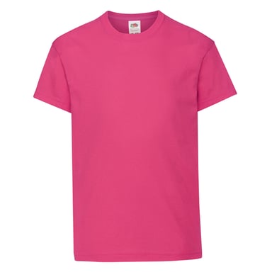 Fruit of the Loom Childrens/Kids Original T-Shirt (Fuchsia)
