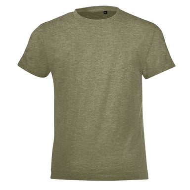 SOLS Childrens/Kids Heather Regular T-Shirt (Khaki)