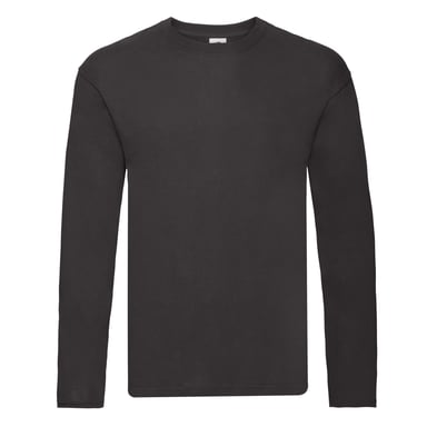 Fruit of the Loom Unisex Adult Original Long-Sleeved T-Shirt (Black)