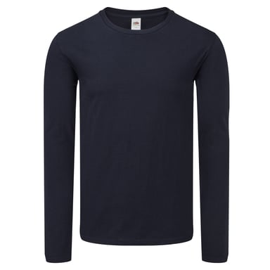 Fruit of the Loom Mens Iconic 150 Classic Long-Sleeved T-Shirt (Deep Navy)