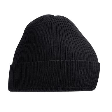 Beechfield Polylana Ribbed Beanie (Black)