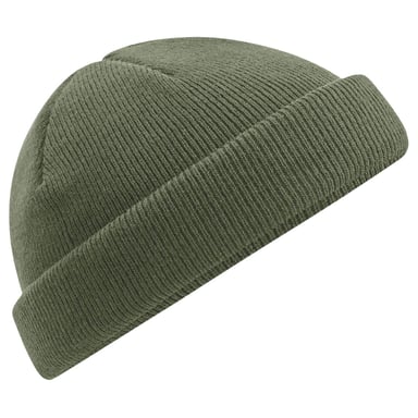 Beechfield Fisherman Mini Recycled Beanie (Olive Green)