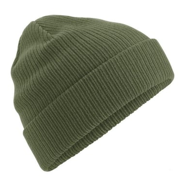 Beechfield Organic Cotton Beanie (Olive Green)
