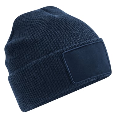Beechfield Thinsulate Removable Patch Beanie (French Navy)