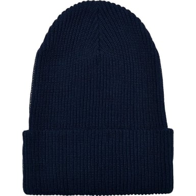 Flexfit Ribbed Recycled Yarn Knitted Beanie (Navy)