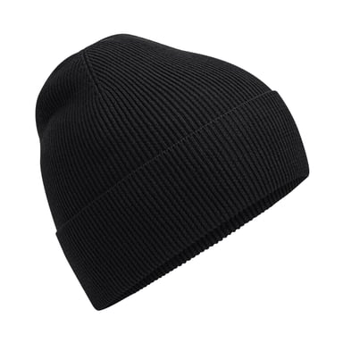 Beechfield Organic Cotton Fine Knit Beanie (Black)