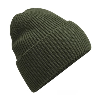 Beechfield Cuffed Oversized Beanie (Olive)