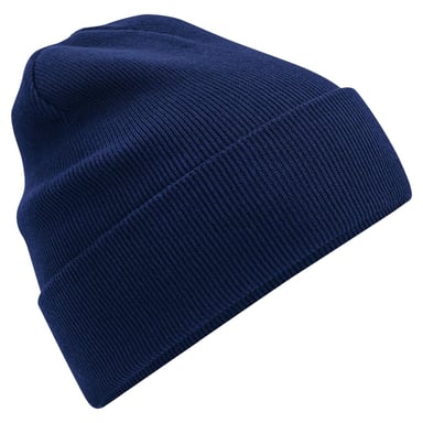 Beechfield Original Organic Cotton Cuffed Beanie (Oxford Navy)