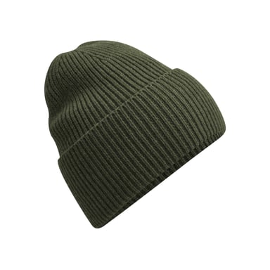 Beechfield Cuffed Oversized Beanie (Olive Green)