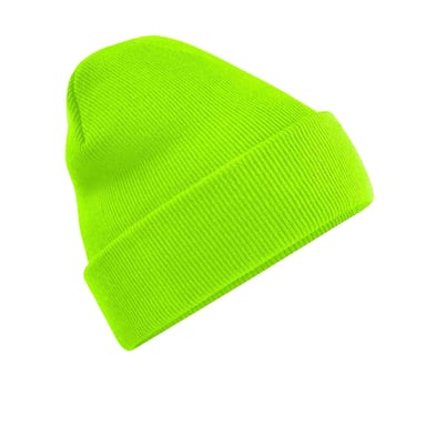 Beechfield Unisex Adults Original Cuffed Beanie (Fluorescent Green)