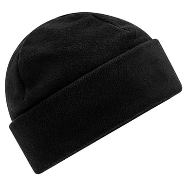 Beechfield Fleece Recycled Beanie (Black)