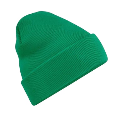 Beechfield Volwassenen van Unisex Originele geboeide Beanie (Kelly Groen)
