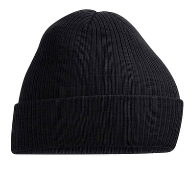 Beechfield Polylana Ribbed Beanie (Black)