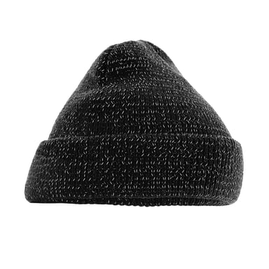 Beechfield Unisex Adult Reflective Beanie (Black)