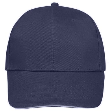 SOLS Buffalo 6 Panel Baseball Cap (French Navy/White)