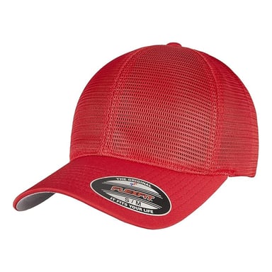 Flexfit 360 Omnimesh Baseball Cap (Red)