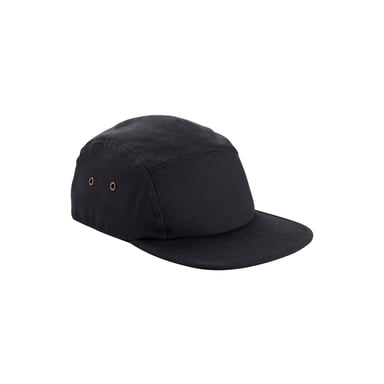 Beechfield Unisex Adult Organic Cotton 5 Panel Baseball Cap (Black)