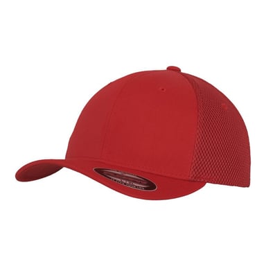 Flexfit Tactel Mesh Baseball Cap (Red)