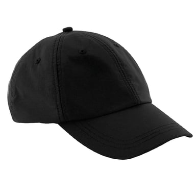 Beechfield Unisex Outdoor Waterproof 6 Panel Baseball Cap (Black)