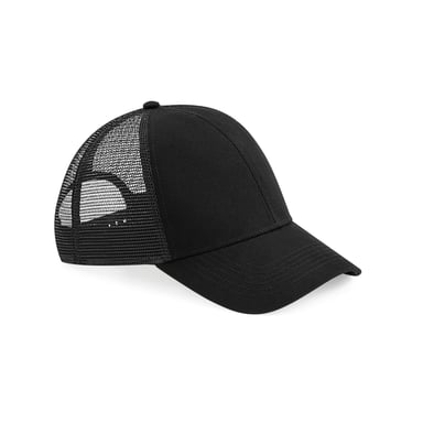 Beechfield Unisex Adult Organic Cotton Trucker Cap (Black)
