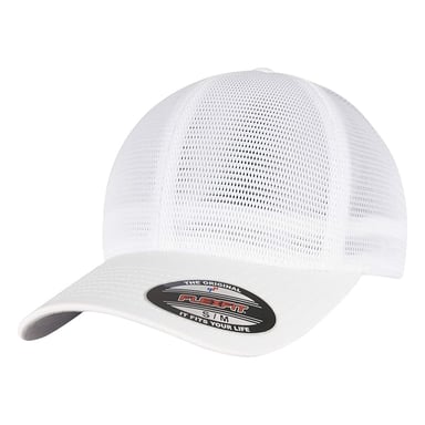 Flexfit 360 Omnimesh Baseball Cap (Wit)
