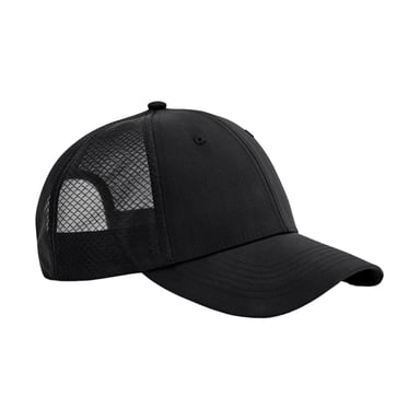 Beechfield Technical Mesh Trucker Cap (Black)