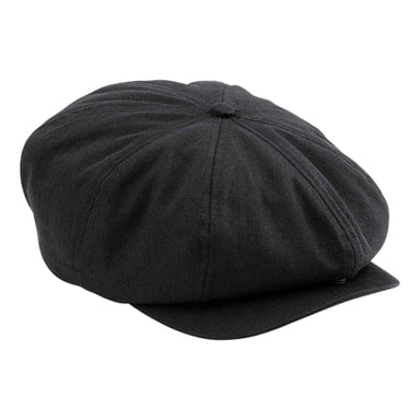 Beechfield 5 Panel Newsboy Cap (Black)