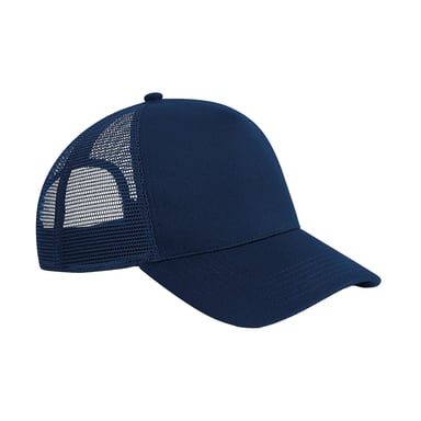 Beechfield Unisex Adult Microknit Snapback Trucker Cap (French Navy)