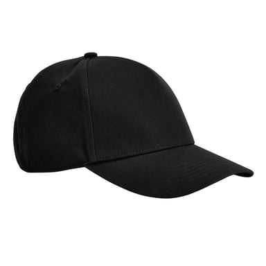 Beechfield EarthAware 5 Panel Organic Cotton Baseball Cap (Black)