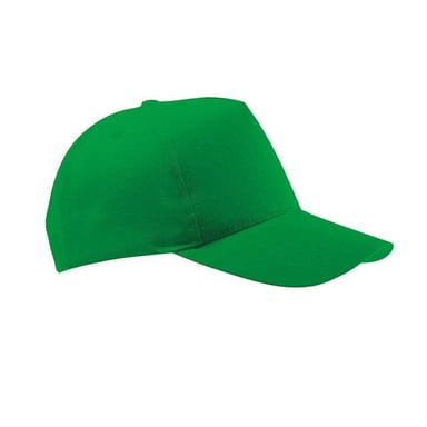 SOLS Buzz 5 Panel Baseball Cap (Kelly Green)
